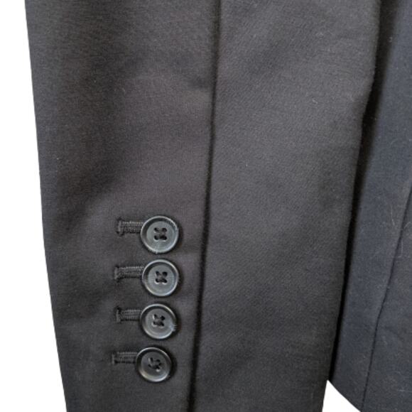 Gap 3 Button Classic Black Blazer Sz 0 - Picture 5 of 12